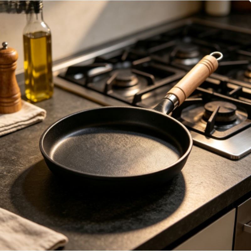 Cast Iron Corn - กระทะเหล็กหล่อขนาด 26 ซม. ไม่เคลือบผิว สำหรับทำเครปและแพนเค้ก ใช้ได้กับเตาแก๊สและเตาแม่เหล็กไฟฟ้า