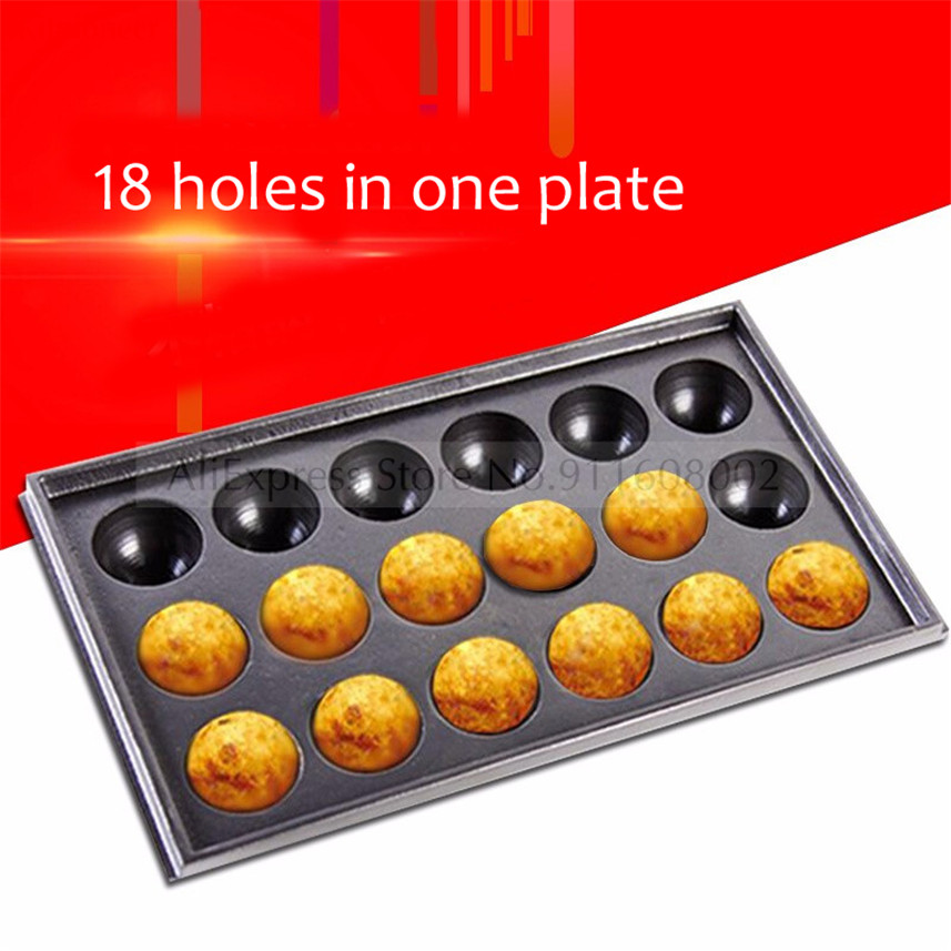 Takoyaki Grill Plate - 1 ชิ้น Octopus Balls แผ่น Nonstick