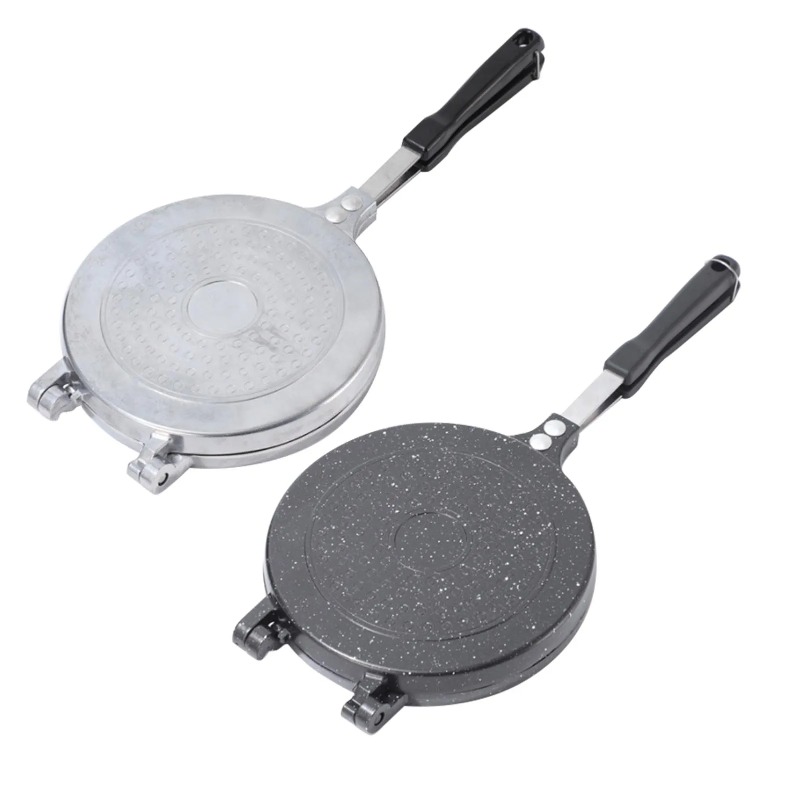 Mini Pancake Griddle - กระทะสองด้าน อลูมิเนียมอัลลอยด์ ไม่ติดกระทะ สำหรับทำแพนเค้ก แซนวิช อบอาหาร