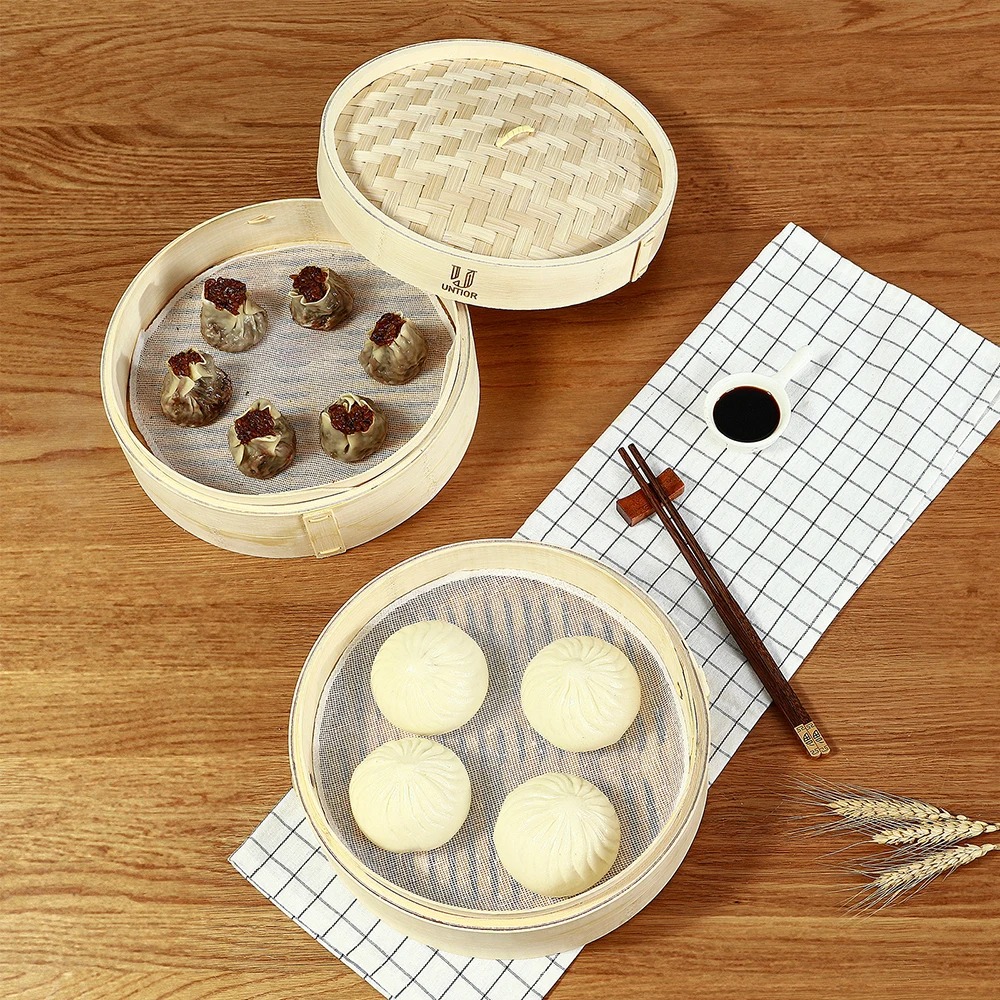 ตะกร้า kukusan bambu พร้อมฝาปิ - Bao Steamer Bamboo บทวิจารณ์และราคา