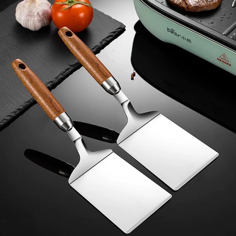 ไม้พายทอดสแตนเลสสำหรับใช้ในครั - Okonomiyaki Spatula บทวิจารณ์และราคา