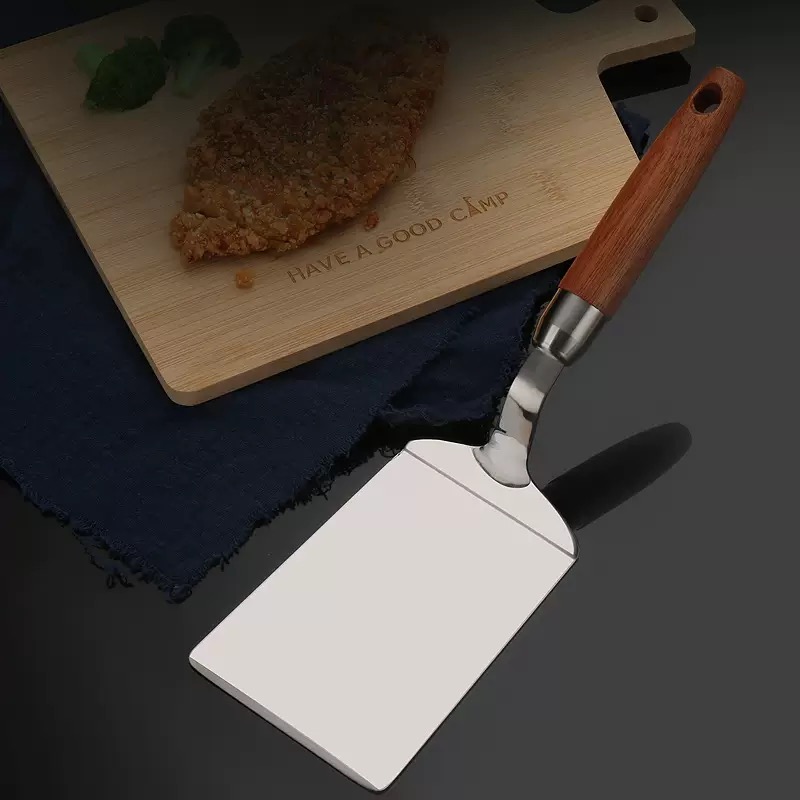 ไม้พายทอดสแตนเลสสำหรับใช้ในครั - Okonomiyaki Spatula บทวิจารณ์และราคา