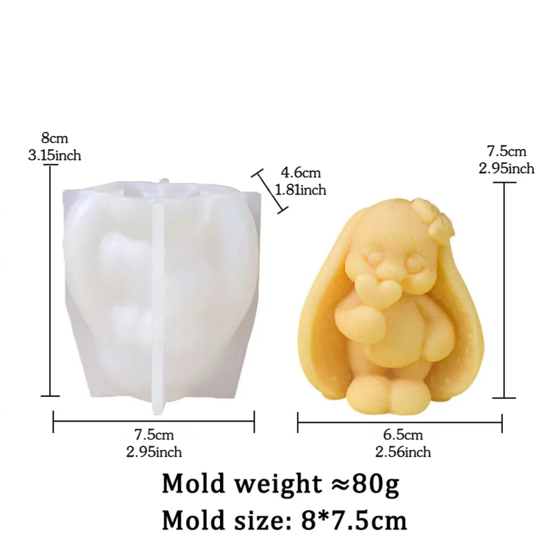 3D กระต่ายหูยาวแม่พิมพ์ซิลิโคน - Bunny Cake Mold บทวิจารณ์และราคา