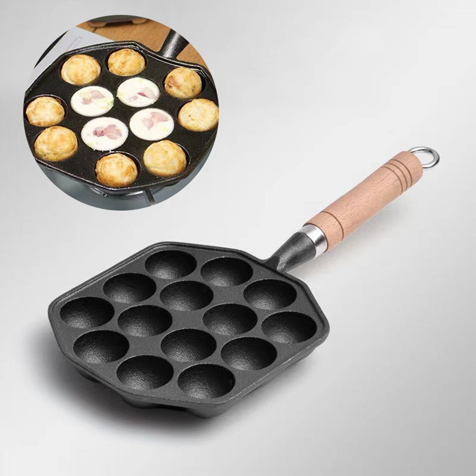 กระทะทาโกะยากิ14รูแบบไม่ติดกระ - Egg Waffle Pan บทวิจารณ์และราคา