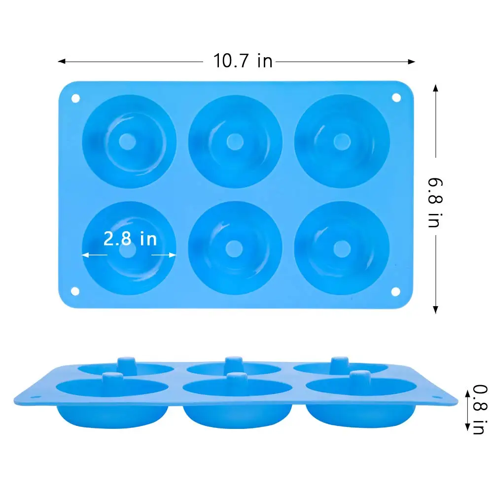 6 หลุมซิลิโคนโดนัทแม่พิมพ์ Bak - Donut Mold Silicone บทวิจารณ์และราคา