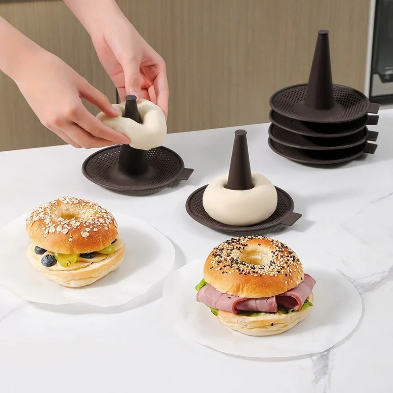 6 ชิ้นเบเกอรี่แม่พิมพ์ขนมปังโด - Donut Mold Silicone บทวิจารณ์และราคา