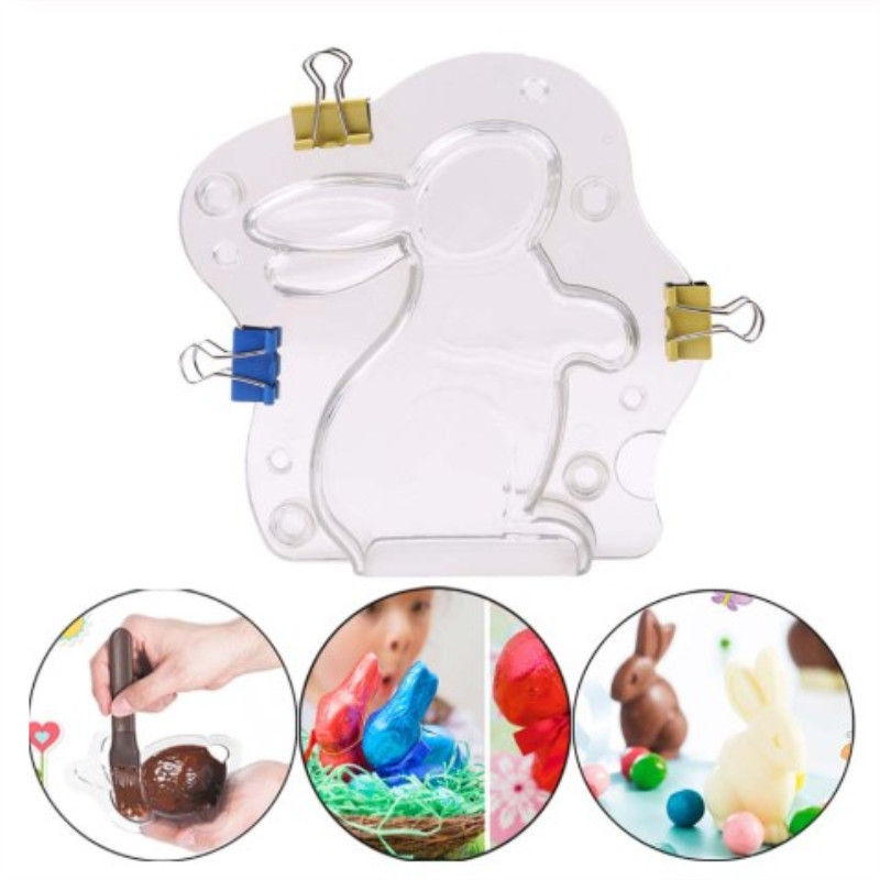 ใหม่ 3D กระต่ายรูปช็อกโกแลต Mo - Bunny Cake Mold บทวิจารณ์และราคา