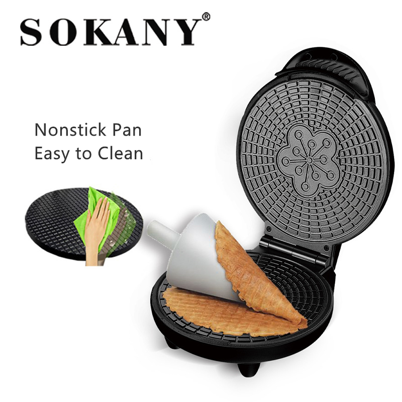 ไฟฟ้ากรอบเครื่องทําไข่ในครัวเร - Waffle Cone Maker บทวิจารณ์และราคา