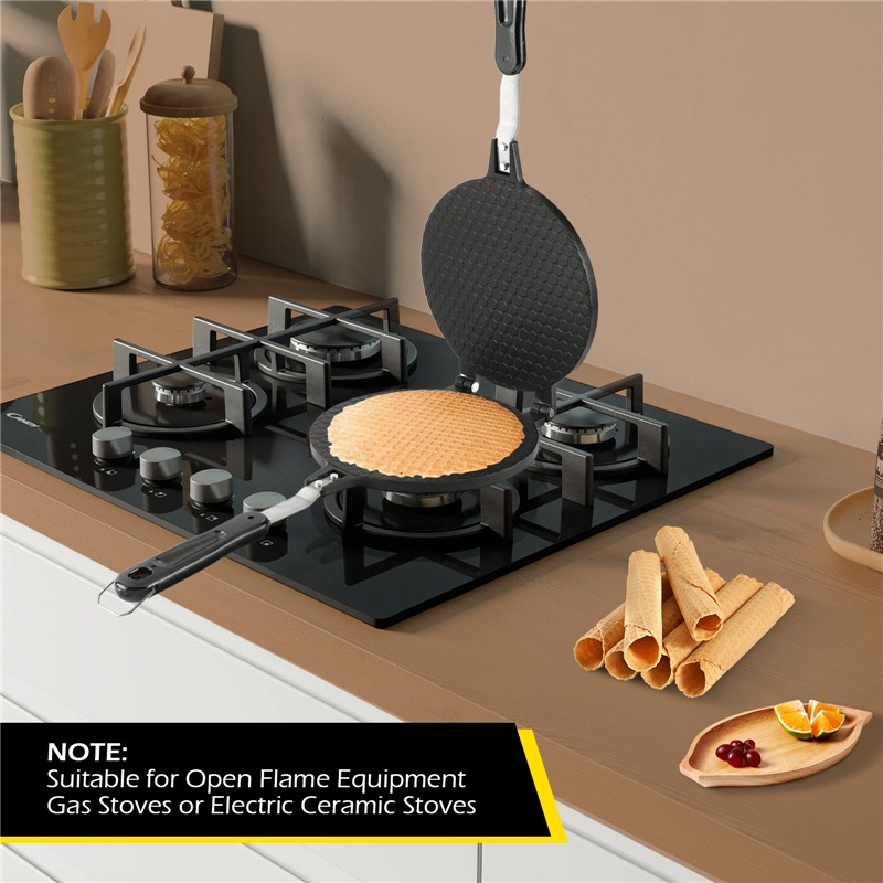 22 ซม.Non-Stick ไข่ม้วนเครื่อง - Waffle Cone Maker บทวิจารณ์และราคา