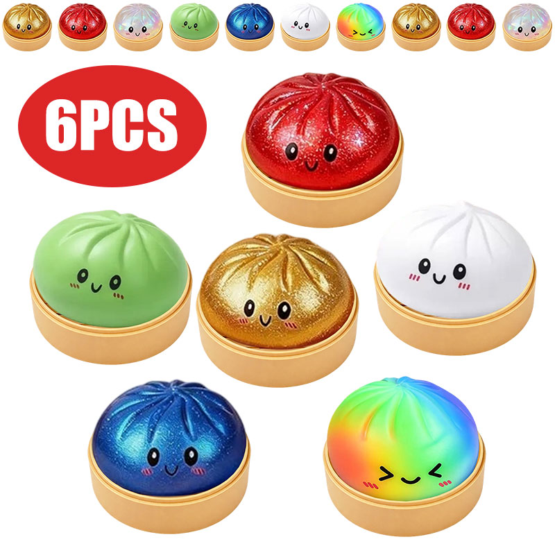 ของเล่นบีบ Bao Bun Squishy พร้ - Bao Steamer Bamboo บทวิจารณ์และราคา