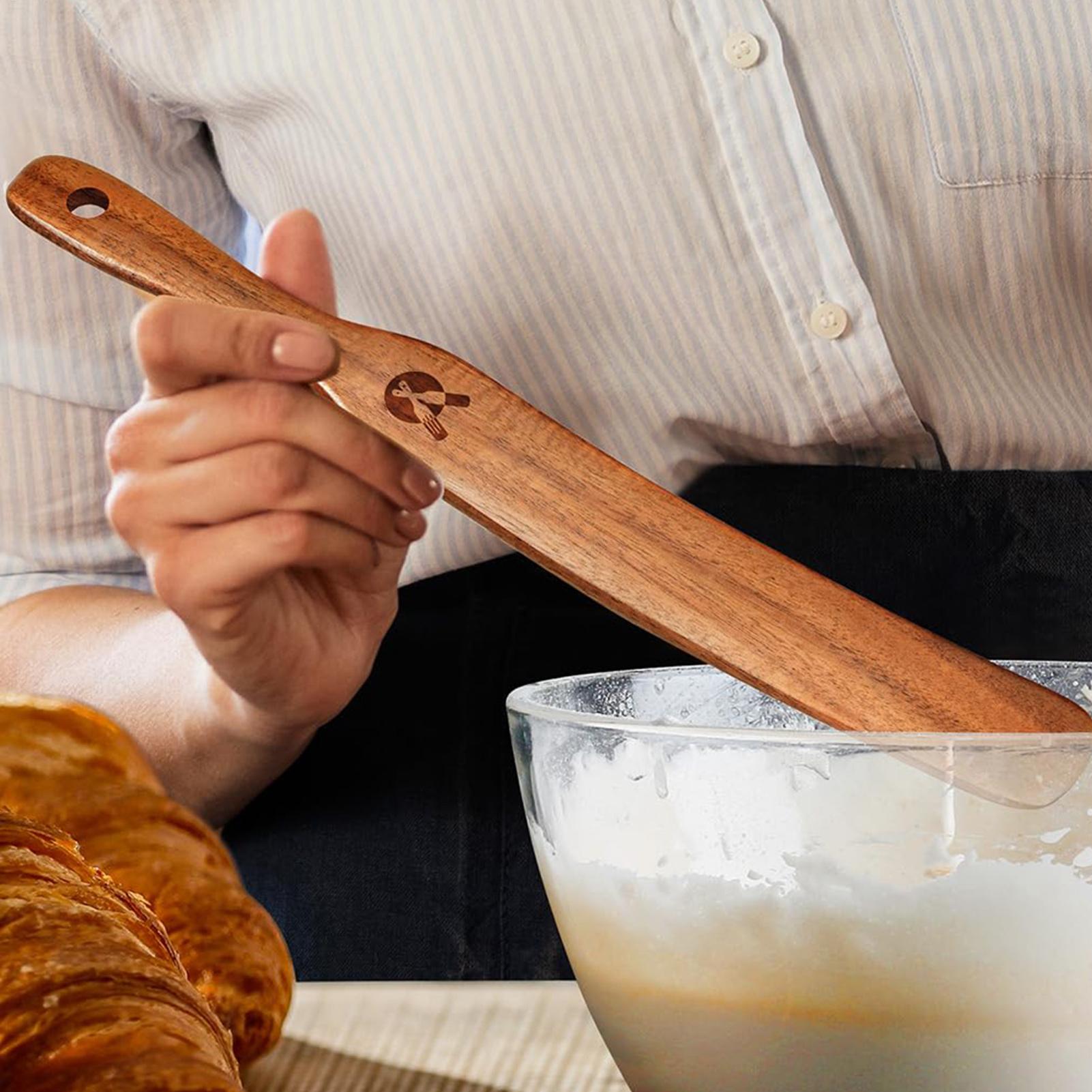 ไม้พายคนขนมปัง ไม้คนแป้งทำซาวโ - Okonomiyaki Spatula บทวิจารณ์และราคา