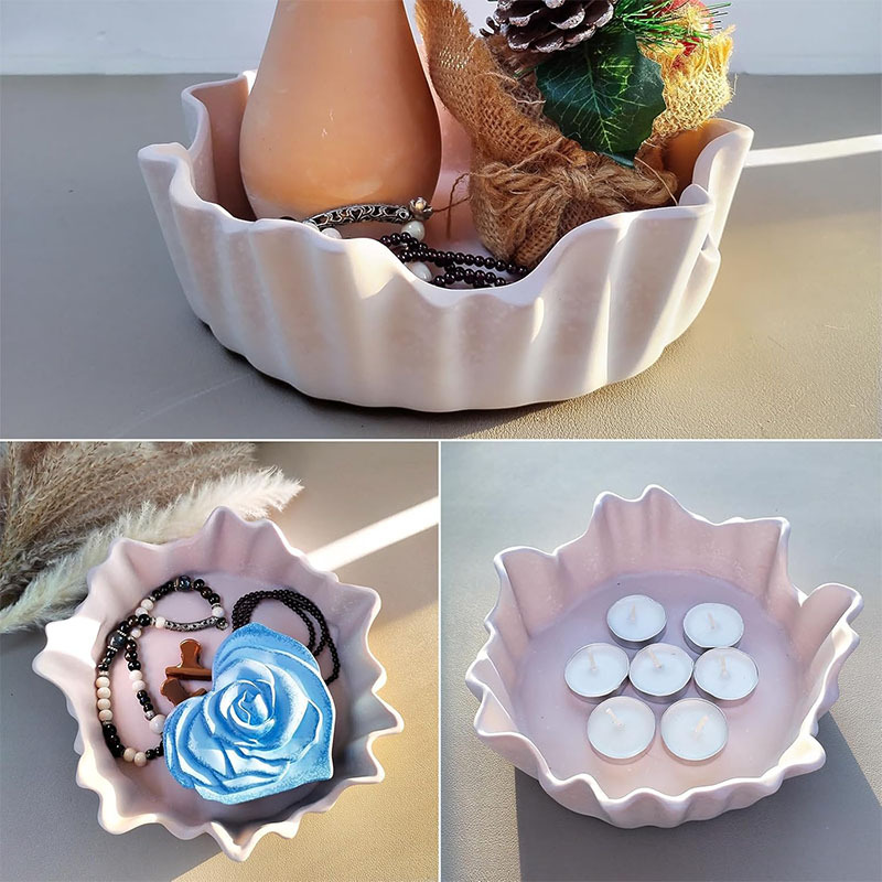ถาดลูกไม้ถาดผลไม้ DIY ยิปซั่มเ - Potsticker Mold บทวิจารณ์และราคา